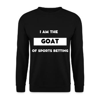 I am the goat of sports betting - Sweat-shirt Unisexe - noir - Devant - Alina (178cm) & Michal (187cm)