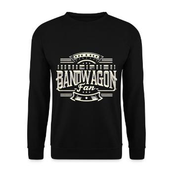 Bandwagon Fan 13 - Unisex Pullover - Schwarz - Vorne - Alina (178cm) & Michal (187cm)