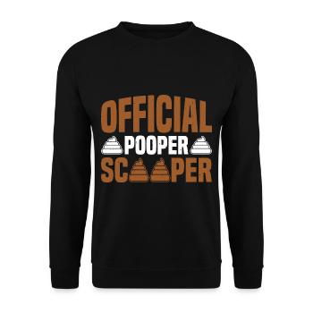 Scooper officielle Pooper 60 - Sweat-shirt Unisexe - noir - Devant - Alina (178cm) & Michal (187cm)