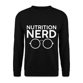 Nerd de la nutrition 2 - Sweat-shirt Unisexe - noir - Devant - Alina (178cm) & Michal (187cm)