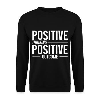 Pensée positive Résultat positif 2 - Sweat-shirt Unisexe - noir - Devant - Alina (178cm) & Michal (187cm)