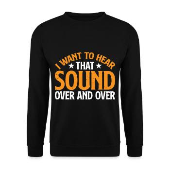 Je veux entendre ce son encore et encore 3 - Sweat-shirt Unisexe - noir - Devant - Alina (178cm) & Michal (187cm)