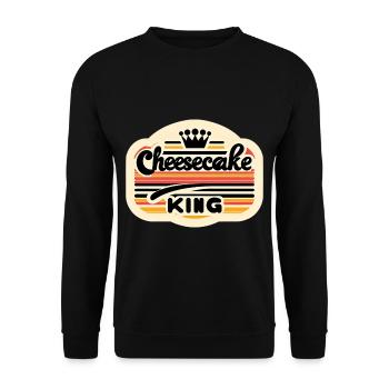 Cheesecake King 7 - Sweat-shirt Unisexe - noir - Devant - Alina (178cm) & Michal (187cm)