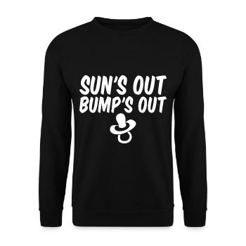 Sun's Out Bump's Out 2 - Unisex Sweatshirt - black - Front - Alina (178cm) & Michal (187cm)