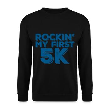 Rockin' Mon Premier 5K 3 - Sweat-shirt Unisexe - noir - Devant - Alina (178cm) & Michal (187cm)