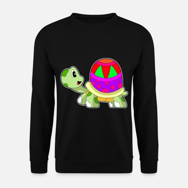 Turtle Easter Egg - Unisex Sweatshirt - black