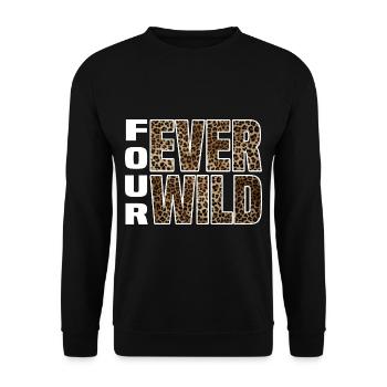 Four Ever Wild 30 - Unisex Pullover - Schwarz - Vorne - Alina (178cm) & Michal (187cm)