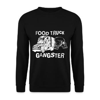 Food Truck Gangster 2 - Unisex Sweatshirt - black - Front - Alina (178cm) & Michal (187cm)
