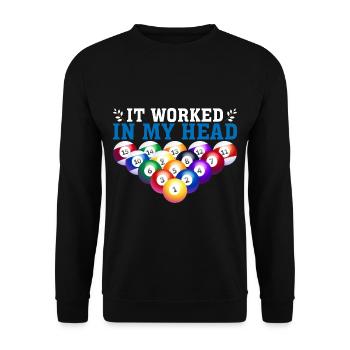 It Worked In My Head 3 - Unisex Pullover - Schwarz - Vorne - Alina (178cm) & Michal (187cm)