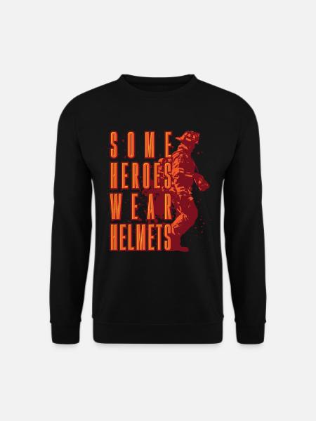 Firefighter Heroes Firefighter Gift Shirt - Unisex Sweatshirt - black