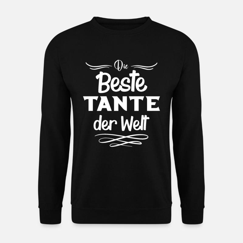 Die Beste Tante der Welt Tante Tanten coole - Unisex Pullover - Schwarz