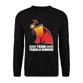 Cocktail Tequila Sunrise Funny Team Drink - Sweat-shirt Unisexe - noir - Devant - Alina (178cm) & Michal (187cm)