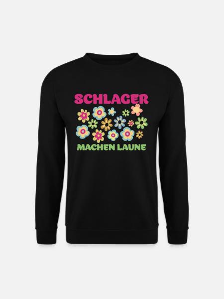 Schlager machen Laune - Unisex Pullover - Schwarz