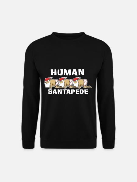 Weihnachtsmann Human Santapede - Unisex Pullover - Schwarz