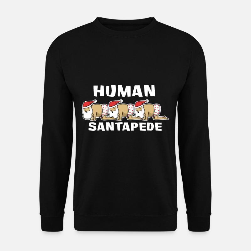 Weihnachtsmann Human Santapede - Unisex Pullover - Schwarz