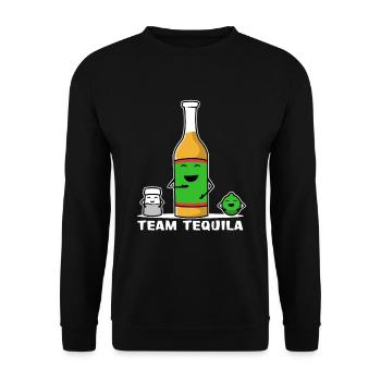 Team tequila group salt lemon - Sweat-shirt Unisexe - noir - Devant - Alina (178cm) & Michal (187cm)