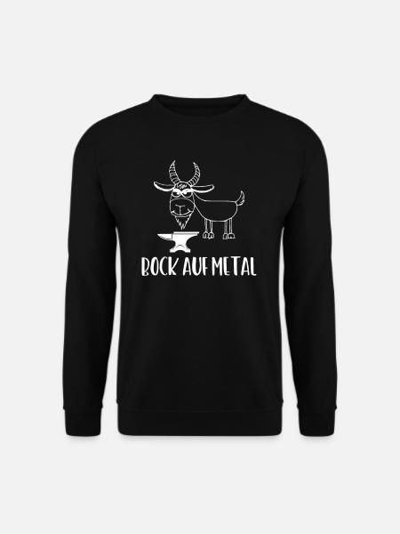 Bock auf Metal Metal sing - Unisex Pullover - Schwarz