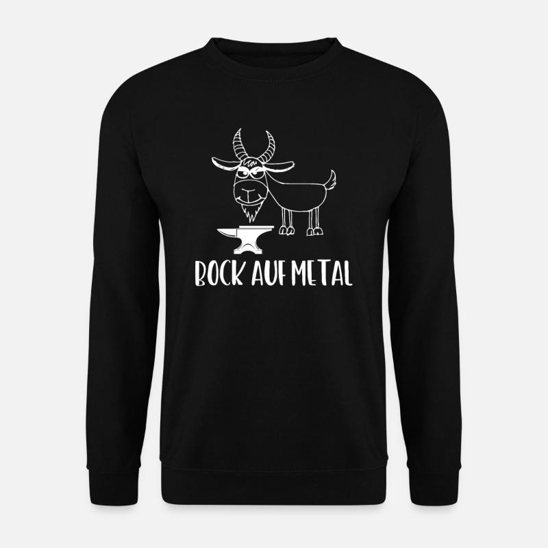 Bock auf Metal Metal sing - Unisex Pullover - Schwarz