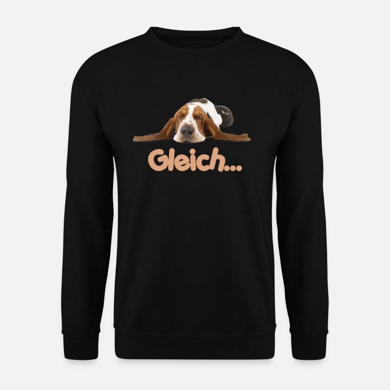 Hund Basset Gleich - Unisex Pullover - Schwarz