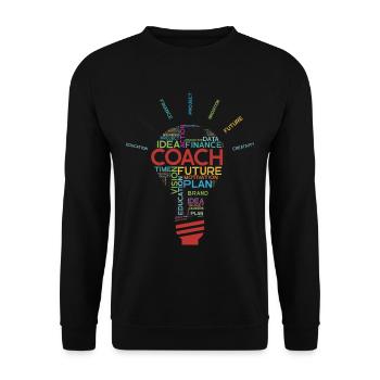 Funny Business Coach Speaker Motivation | - Unisex Pullover - Schwarz - Vorne - Alina (178cm) & Michal (187cm)