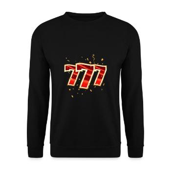 Funny Casino Automaten | Geschenk | - Unisex Pullover - Schwarz - Vorne - Alina (178cm) & Michal (187cm)