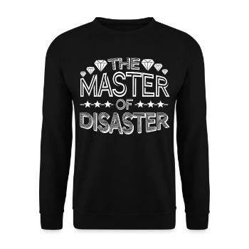 The Master of Disaster - Unisex Pullover - Schwarz - Vorne - Alina (178cm) & Michal (187cm)