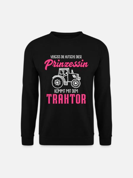 Vergiss die Kutsche diese Prinzessin kommt mit dem - Unisex Pullover - Schwarz