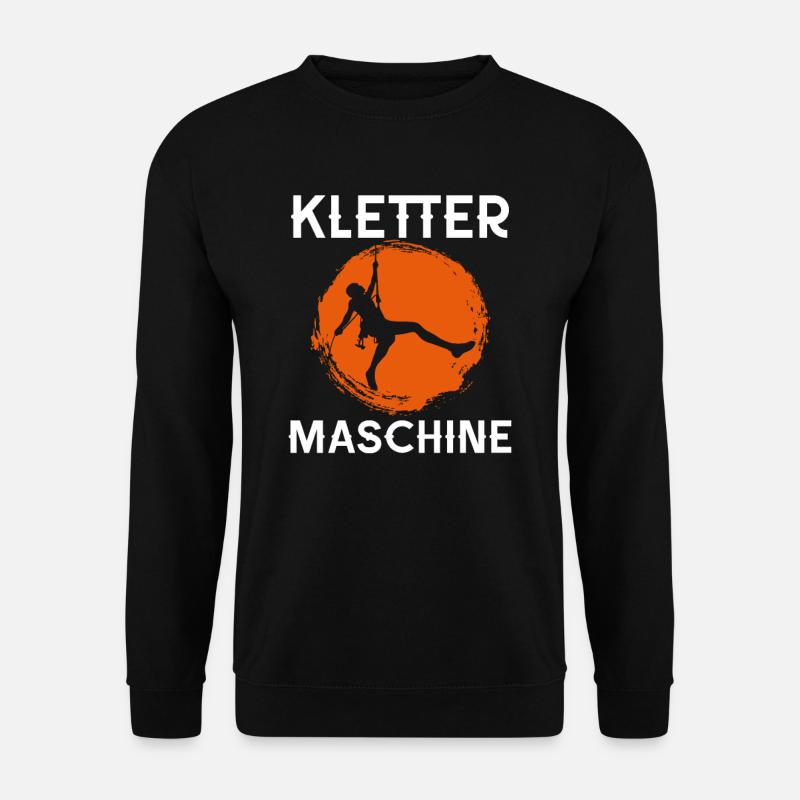 Kletter Maschine - Kletter - Kletterer - Bergsteig - Unisex Pullover - Schwarz