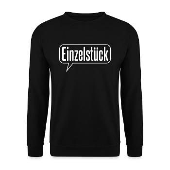 Einzelstück - Unisex Pullover - Schwarz - Vorne - Alina (178cm) & Michal (187cm)