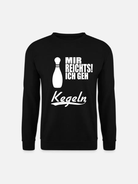 Mir reichts ich geh kegeln - Unisex Pullover - Schwarz