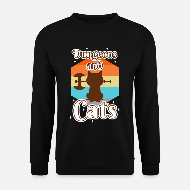 Dungeons and Cats - Unisex Sweatshirt - black