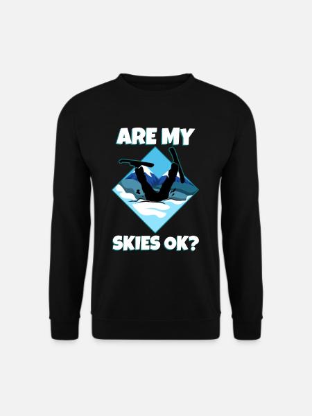are my skis okay - Unisex Sweatshirt - black