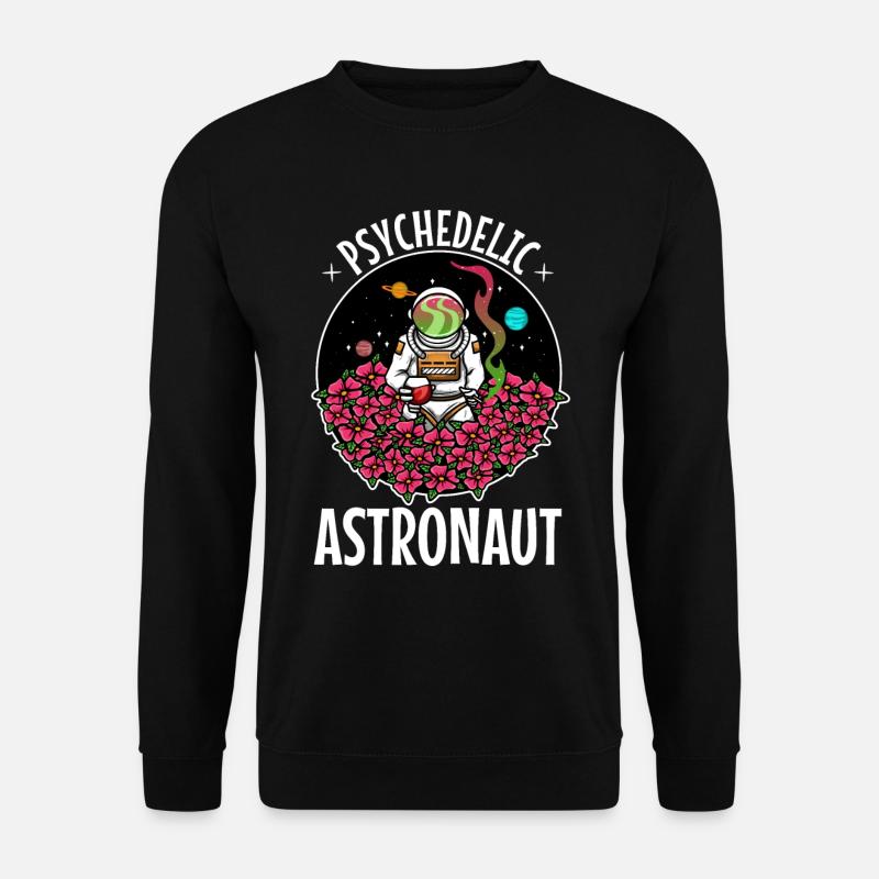 Astronaute psychédélique - Sweat-shirt Unisexe - noir