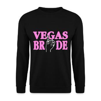 Vegas Bride - Unisex Pullover - Schwarz - Vorne - Alina (178cm) & Michal (187cm)