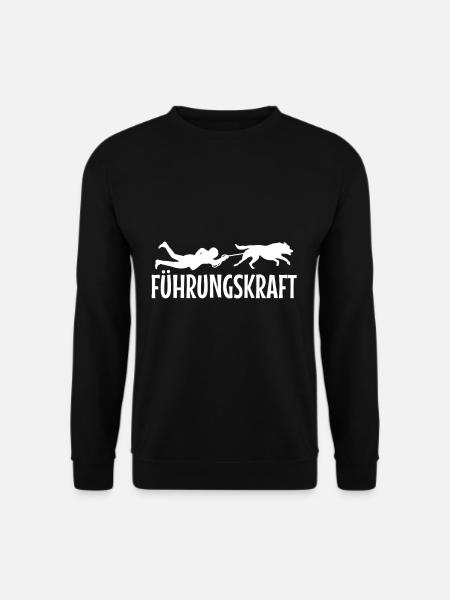 Führungskraft Hund, Hundebesitzer - Unisex Pullover - Schwarz
