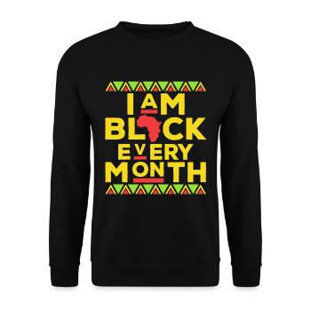 Dans le noir tous les mois - Sweat-shirt Unisexe - noir - Devant - Alina (178cm) & Michal (187cm)