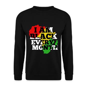Dans le noir tous les mois - Sweat-shirt Unisexe - noir - Devant - Alina (178cm) & Michal (187cm)