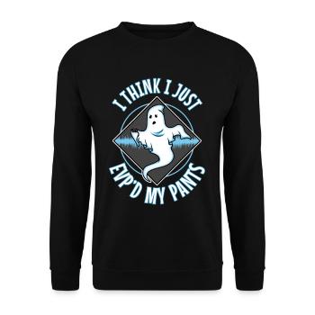 I Think I Just EVP'd My Pants - Unisex Sweatshirt - black - Front - Alina (178cm) & Michal (187cm)