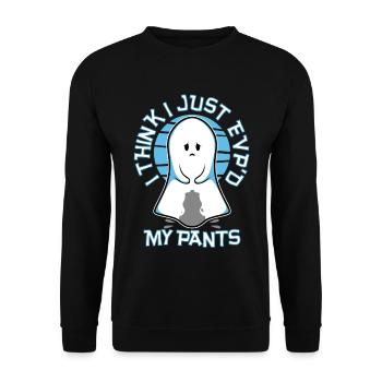 I Think I Just EVP'd My Pants - Unisex Sweatshirt - black - Front - Alina (178cm) & Michal (187cm)