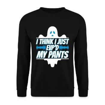I Think I Just EVP'd My Pants - Unisex Sweatshirt - black - Front - Alina (178cm) & Michal (187cm)