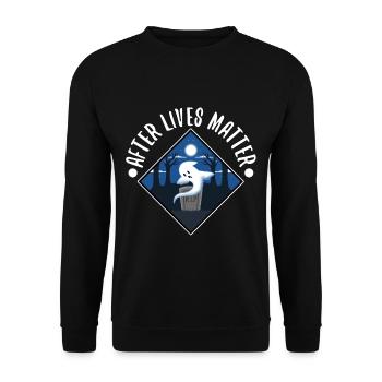 After Lives Matter - Unisex Sweatshirt - black - Front - Alina (178cm) & Michal (187cm)