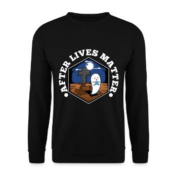 After Lives Matter - Unisex Sweatshirt - black - Front - Alina (178cm) & Michal (187cm)