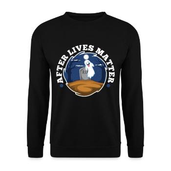 After Lives Matter - Unisex Sweatshirt - black - Front - Alina (178cm) & Michal (187cm)