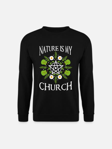 Nature Is My Church - Unisex Pullover - Schwarz