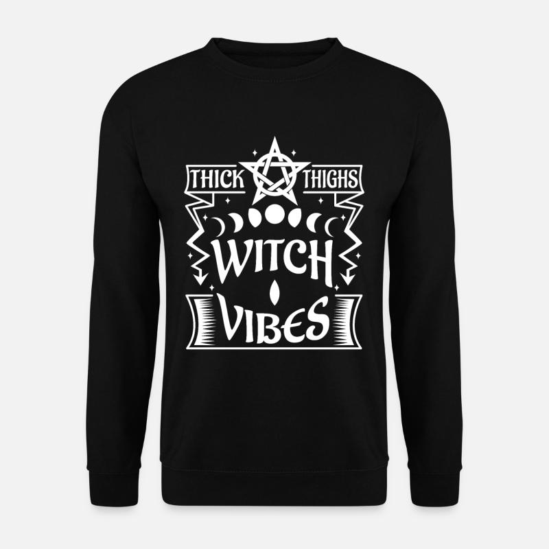 Thick Thighs Witch Vibes - Unisex Sweatshirt - black