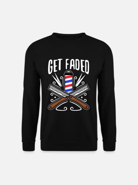 Get Faded Barber - Unisex Sweatshirt - black
