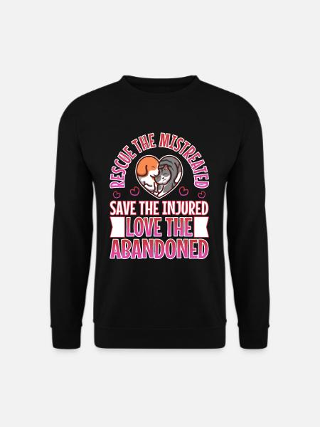 Rescue the mistreated - Unisex Sweatshirt - black