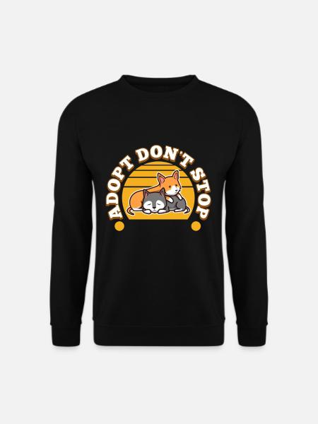 Adopt don't shop - Unisex Sweatshirt - black