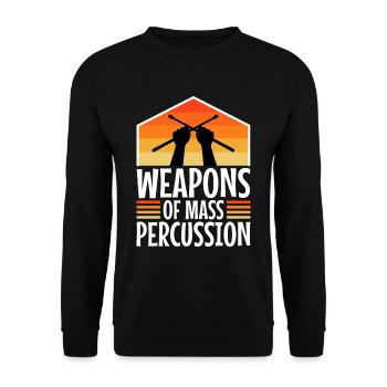 Armes de percussion de masse - Sweat-shirt Unisexe - noir - Devant - Alina (178cm) & Michal (187cm)