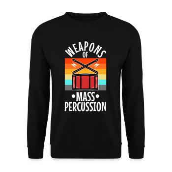 Armes de percussion de masse - Sweat-shirt Unisexe - noir - Devant - Alina (178cm) & Michal (187cm)